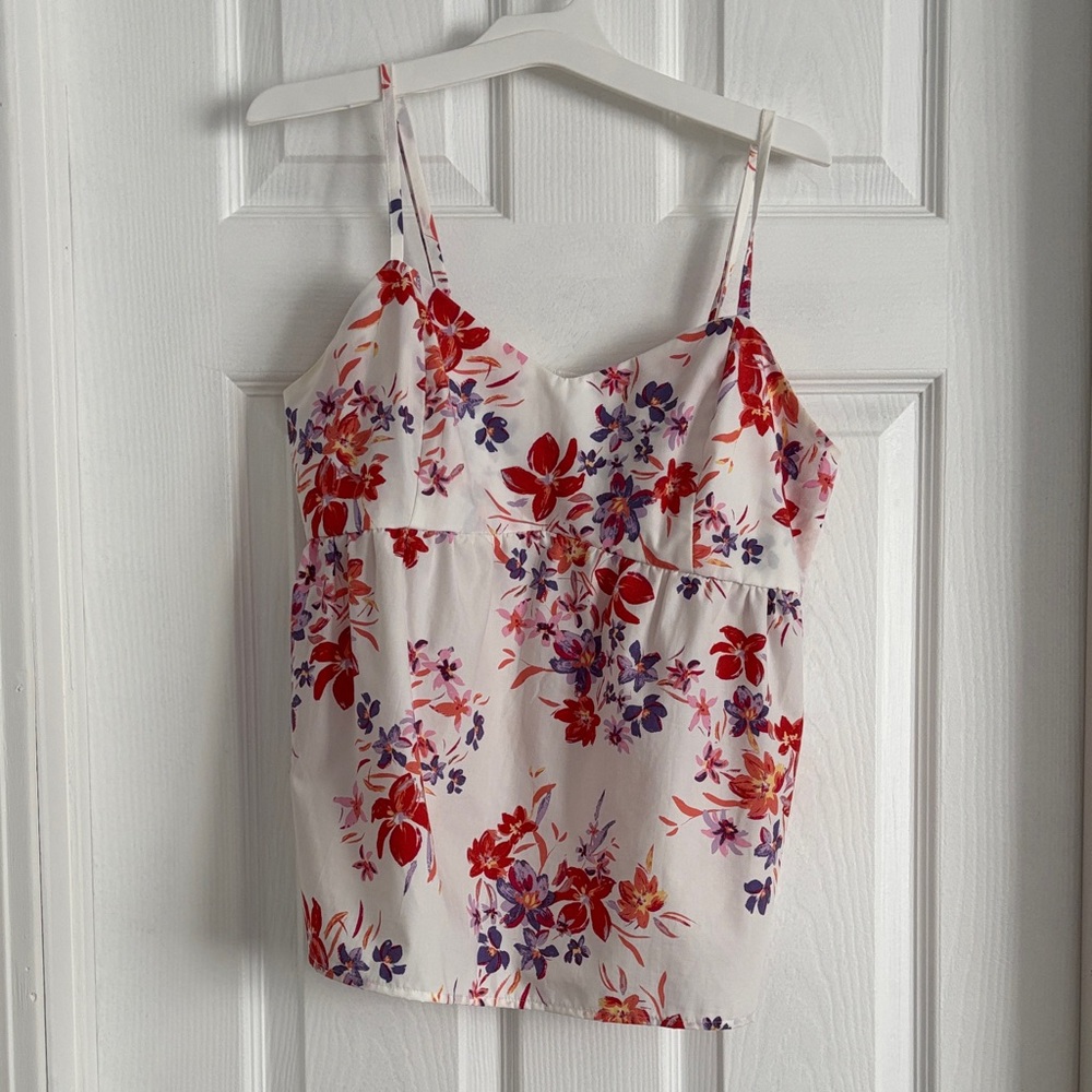 Hippie Rose Red and Purple Floral Camisole